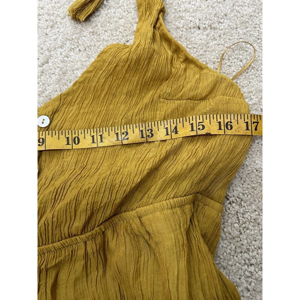 Morrisday The Label Mustard Yellow Jumpsuit Women's Size Large Boho Retro - Picture 7 of 8
